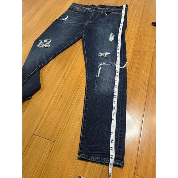 Lucky Brand Jeans Sienna Slim Boyfriend Women’s 6/28 Distressed Raw Hem Boho - Picture 9 of 16